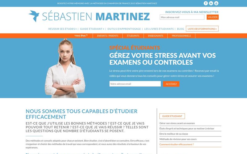Sébastien Martinez : Comment étudier efficacement pour réussir ses études ?